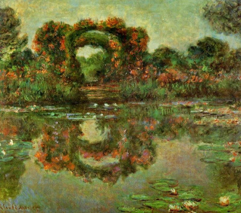 The Flowered Arches At Giverny by Claude Oscar Monet