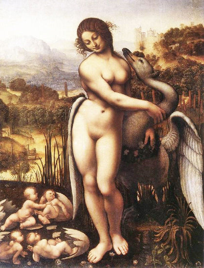 Leda And The Swan by Leonardo Da Vinci