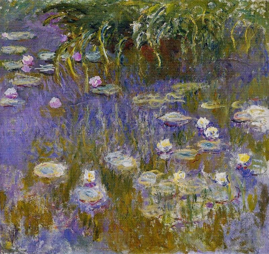 Yellow And Lilac Water-Lilies by Claude Oscar Monet