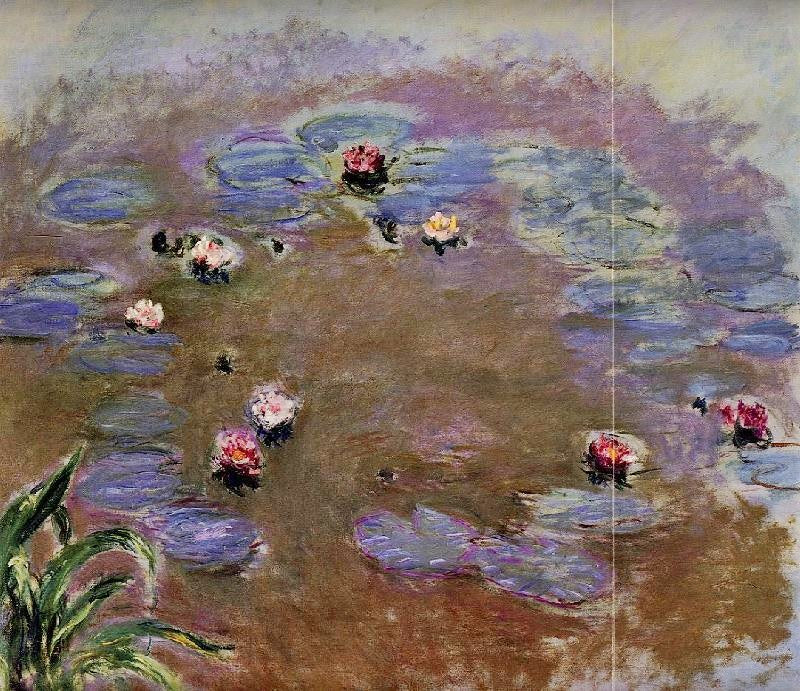 Water-Lilies, Detail by Claude Oscar Monet
