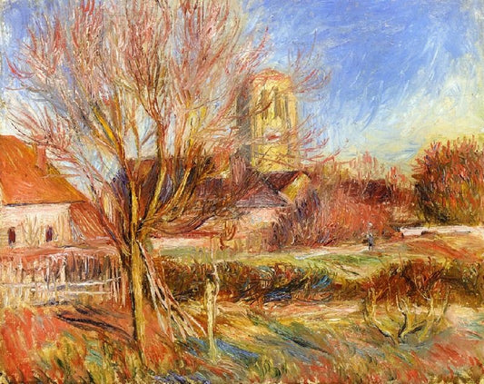 The Church At Essoyes by Pierre Auguste Renoir