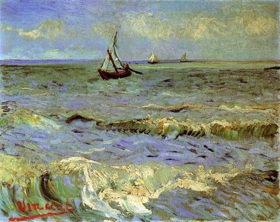 Seascape At Saintes-Maries by Vincent van Gogh