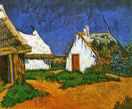 Three White Cottages In Saintes-Maries by Vincent van Gogh