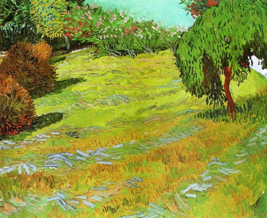 Sunny Lawn In A Public Park by Vincent van Gogh