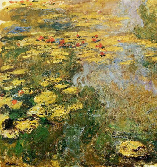 The Water-Lily Pond, Left Side by Claude Oscar Monet