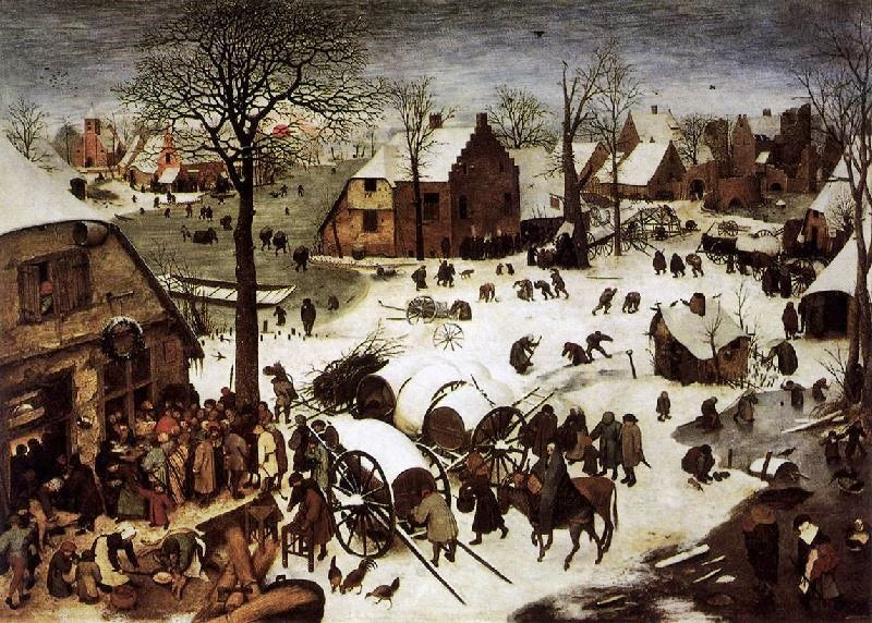 The Census At Bethlehem by Pieter Bruegel the Elder
