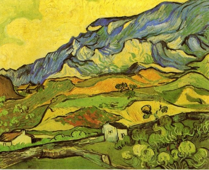 Les Alpilles, Mountain Landscape Near South-Reme by Vincent van Gogh