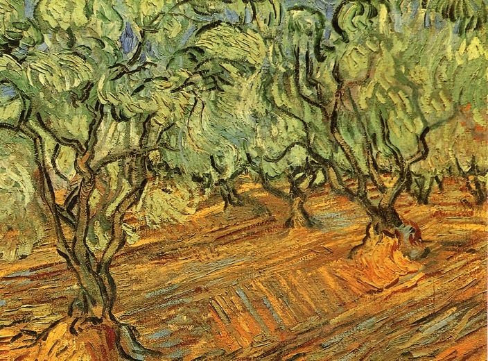 Olive Grove: Bright Blue Sky by Vincent van Gogh