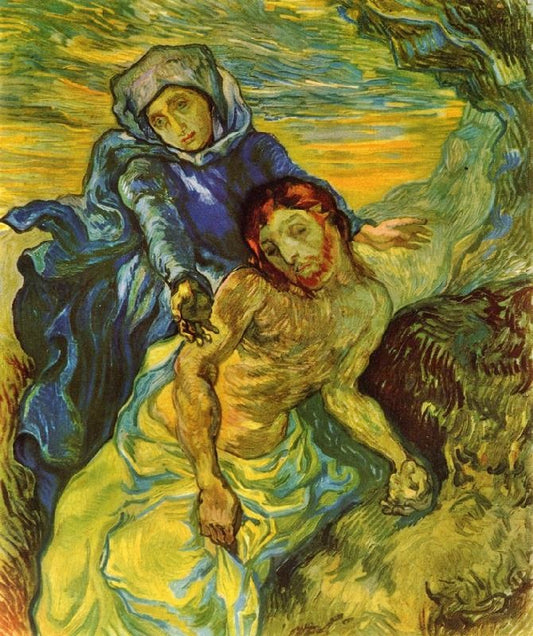 Pieta, After Delacroix by Vincent van Gogh