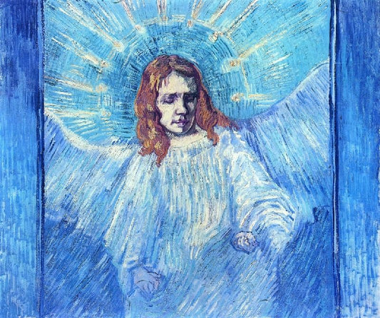 Half-Figure Of An Angel, After Rembrandt by Vincent van Gogh