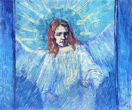 Half-Figure Of An Angel, After Rembrandt by Vincent van Gogh