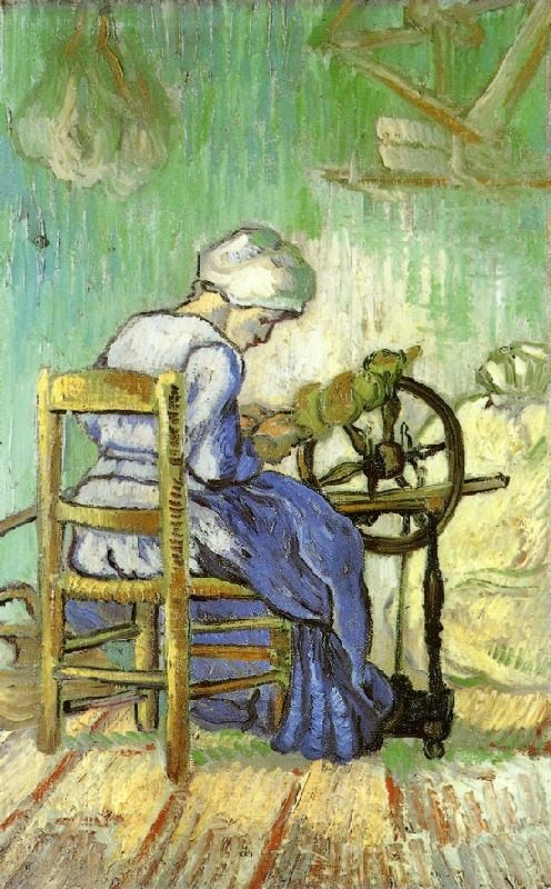 THE SPINNER, AFTER MILLET