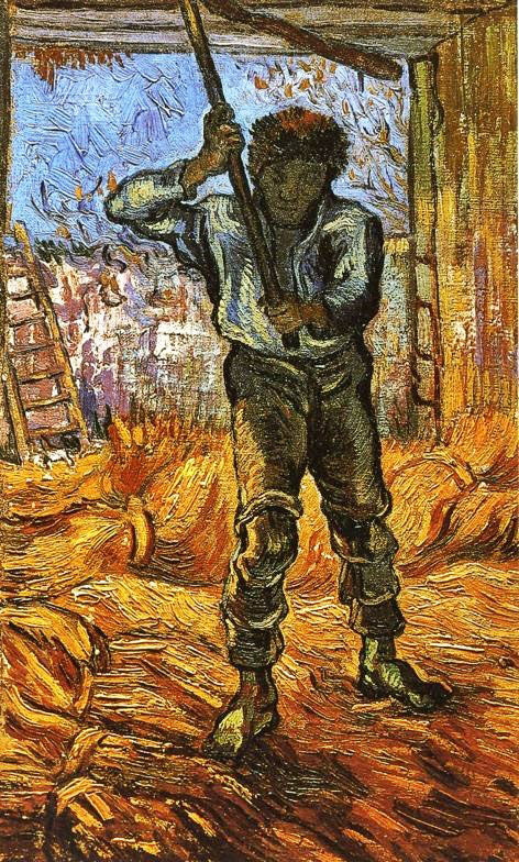 The Thresher, After Millet by Vincent van Gogh