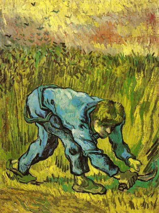 Reaper With Sickle, After Millet by Vincent van Gogh