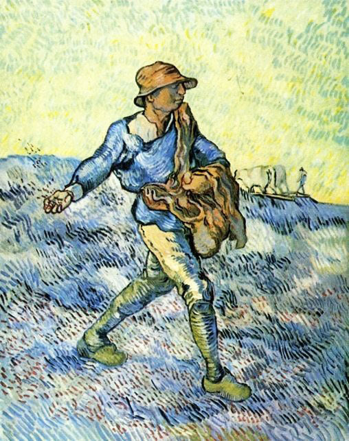 The Sower, After Millet by Vincent van Gogh