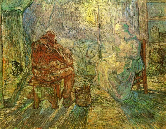 Evening: The Watch, After Millet by Vincent van Gogh