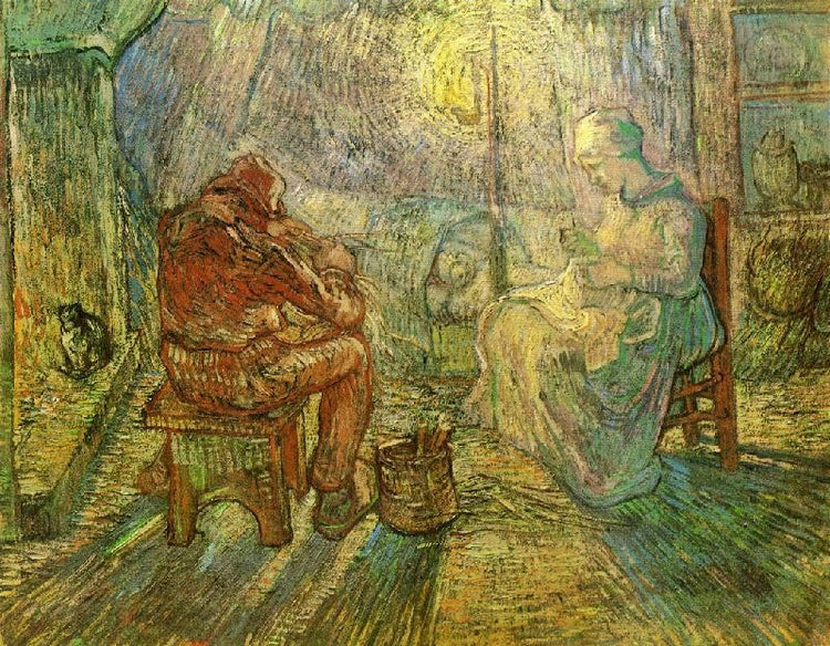 Evening: The Watch, After Millet by Vincent van Gogh