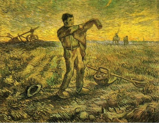 Evening: The End Of The Day, After Millet by Vincent van Gogh