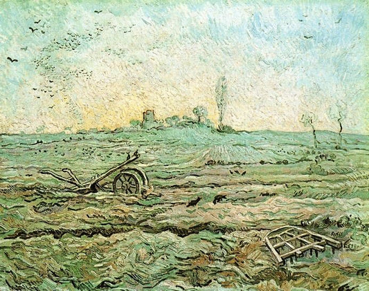 The Plough And The Harrow, After Millet by Vincent van Gogh