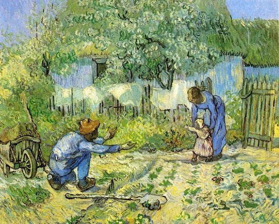 First Steps, After Millet by Vincent van Gogh