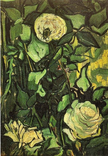 Roses And Beetle by Vincent van Gogh