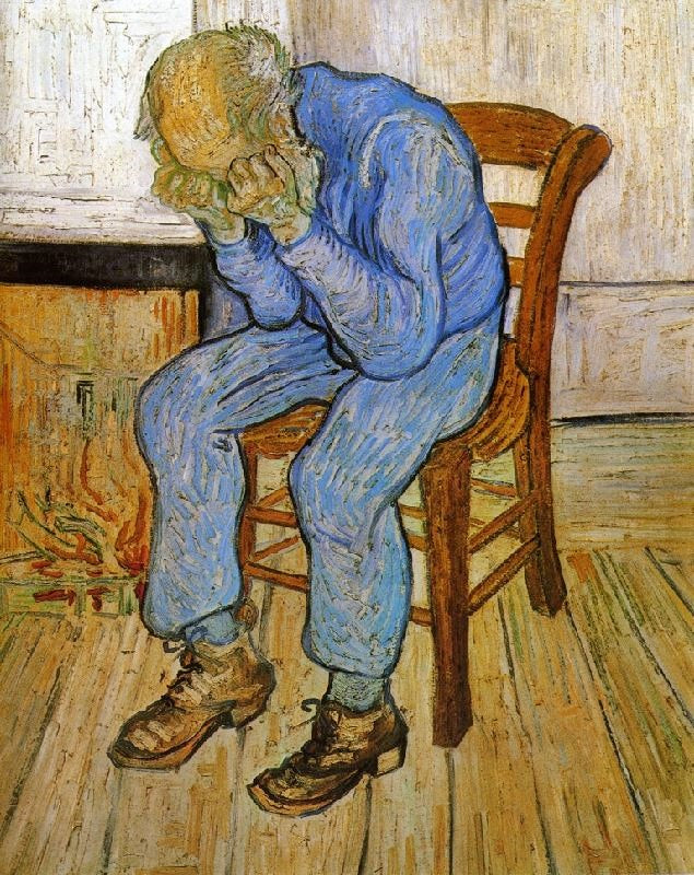Sorrowful Old Man, At Eternity’S Gate by Vincent van Gogh