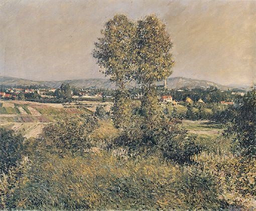 Landscape At Argenteuil by Gustave Caillebotte