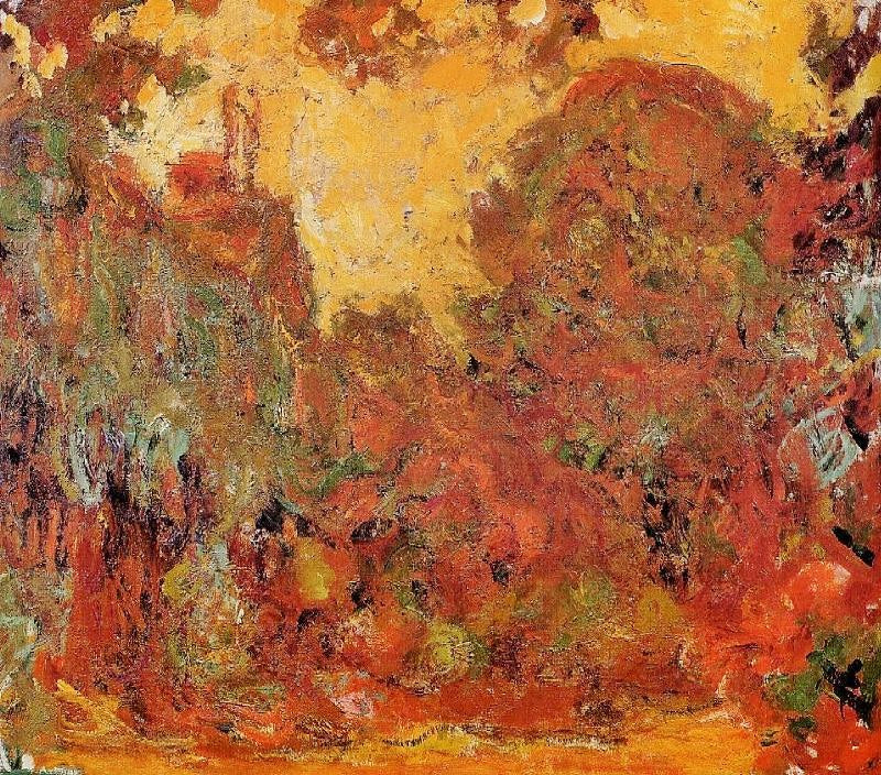 The House Seen From The Rose Garden by Claude Oscar Monet