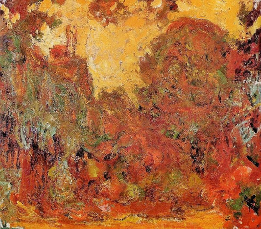 The House Seen From The Rose Garden by Claude Oscar Monet