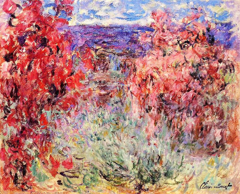 Flowering Trees Near The Coast by Claude Oscar Monet
