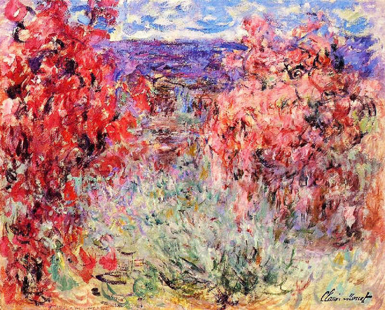 Flowering Trees Near The Coast by Claude Oscar Monet