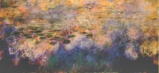 Reflections Of Clouds On The Water-Lily Pond, Tryptich, Center Panel by Claude Oscar Monet