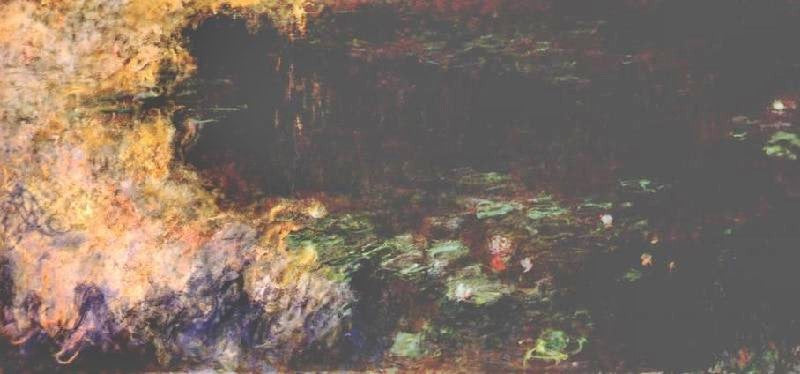 REFLECTIONS OF CLOUDS ON THE WATER-LILY POND, TRYPTICH, RIGHT PANEL