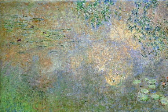 Water-Lily Pond With Irises, Left Half by Claude Oscar Monet