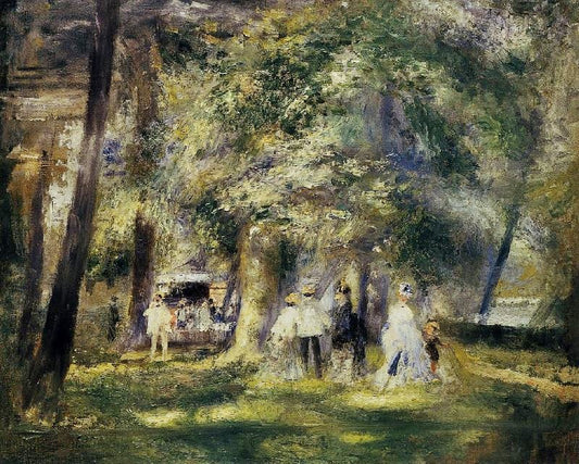 In St Cloud Park by Pierre Auguste Renoir