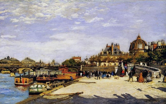 The Pont Des Arts And The Institut De France by Pierre Auguste Renoir