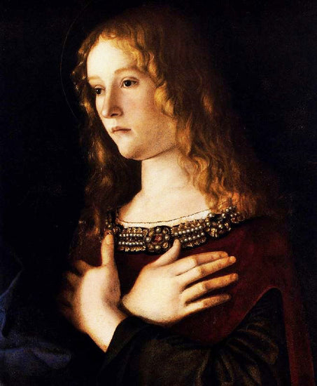 Madonna And Child With Two Saints, Detail by Giovanni Bellini