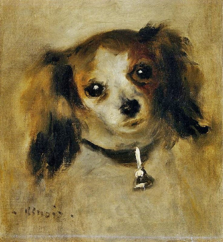 Head Of A Dog by Pierre Auguste Renoir