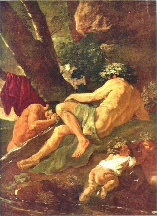 Midas Washing At The Source Of The Pactolus by Nicolas Poussin