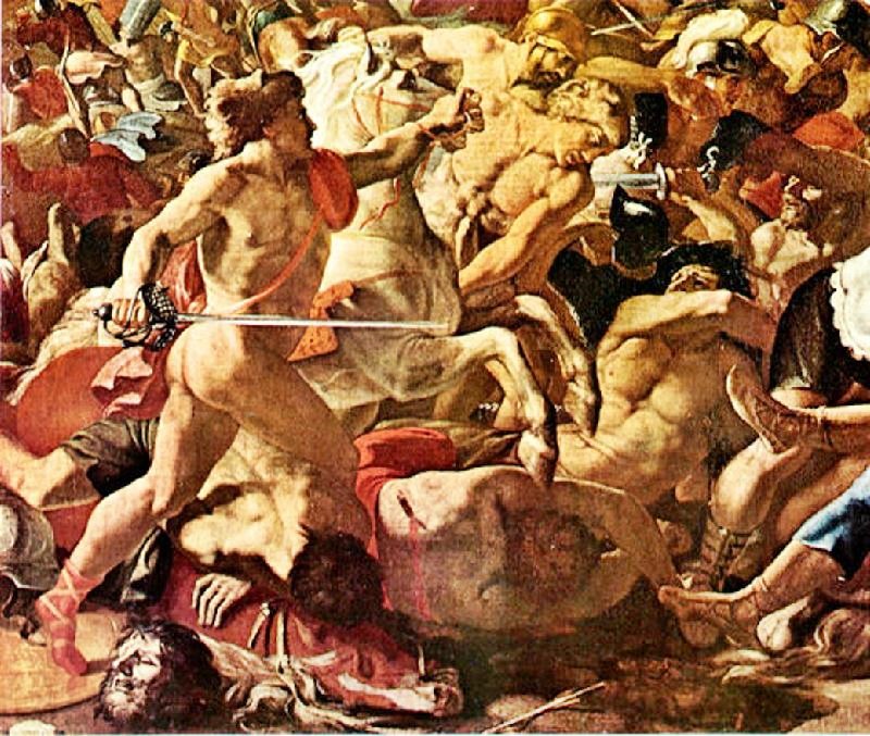 Victory Of Joshua Over The Amorites by Nicolas Poussin
