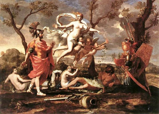 Venus Presenting Arms To Aeneas by Nicolas Poussin