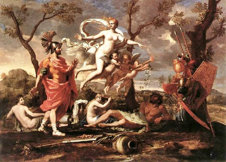 Venus Presenting Arms To Aeneas by Nicolas Poussin