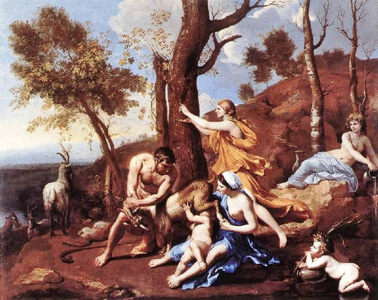 The Nurture Of Jupiter by Nicolas Poussin