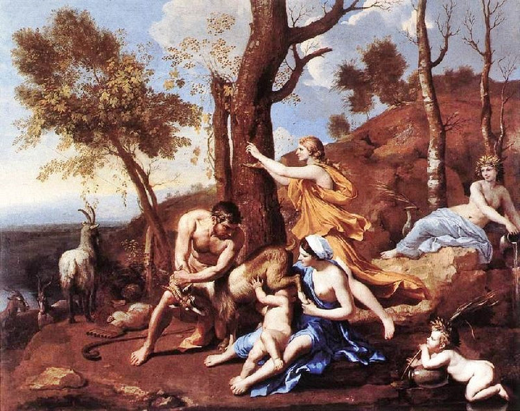 The Nurture Of Jupiter by Nicolas Poussin