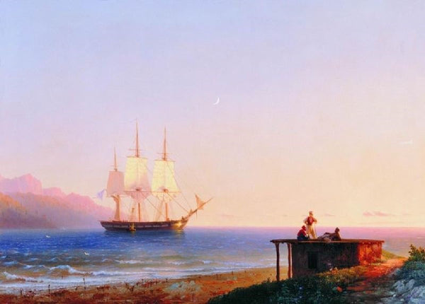 Frigate Under Sails by Ivan Constantinovich Aivazovsk