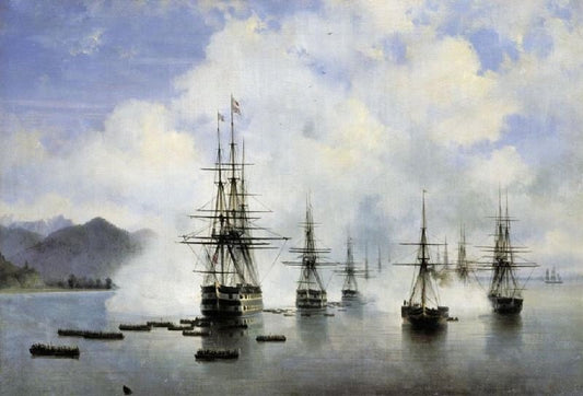 The Beach-Master Of N.N.Raevsky In Subashi by Ivan Constantinovich Aivazovsk