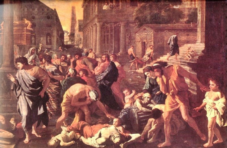 The Plague Of Ashdod, Detail by Nicolas Poussin