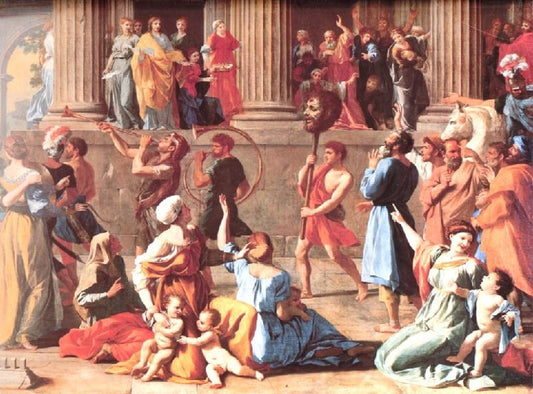 The Triumph Of David [Detail] by Nicolas Poussin