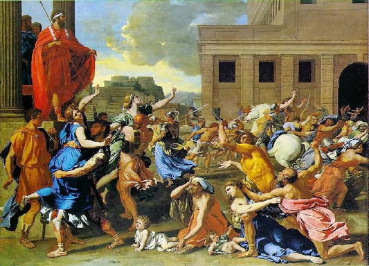 Rape Of The Sabine Women by Nicolas Poussin