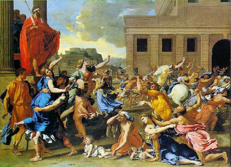 Rape Of The Sabine Women by Nicolas Poussin